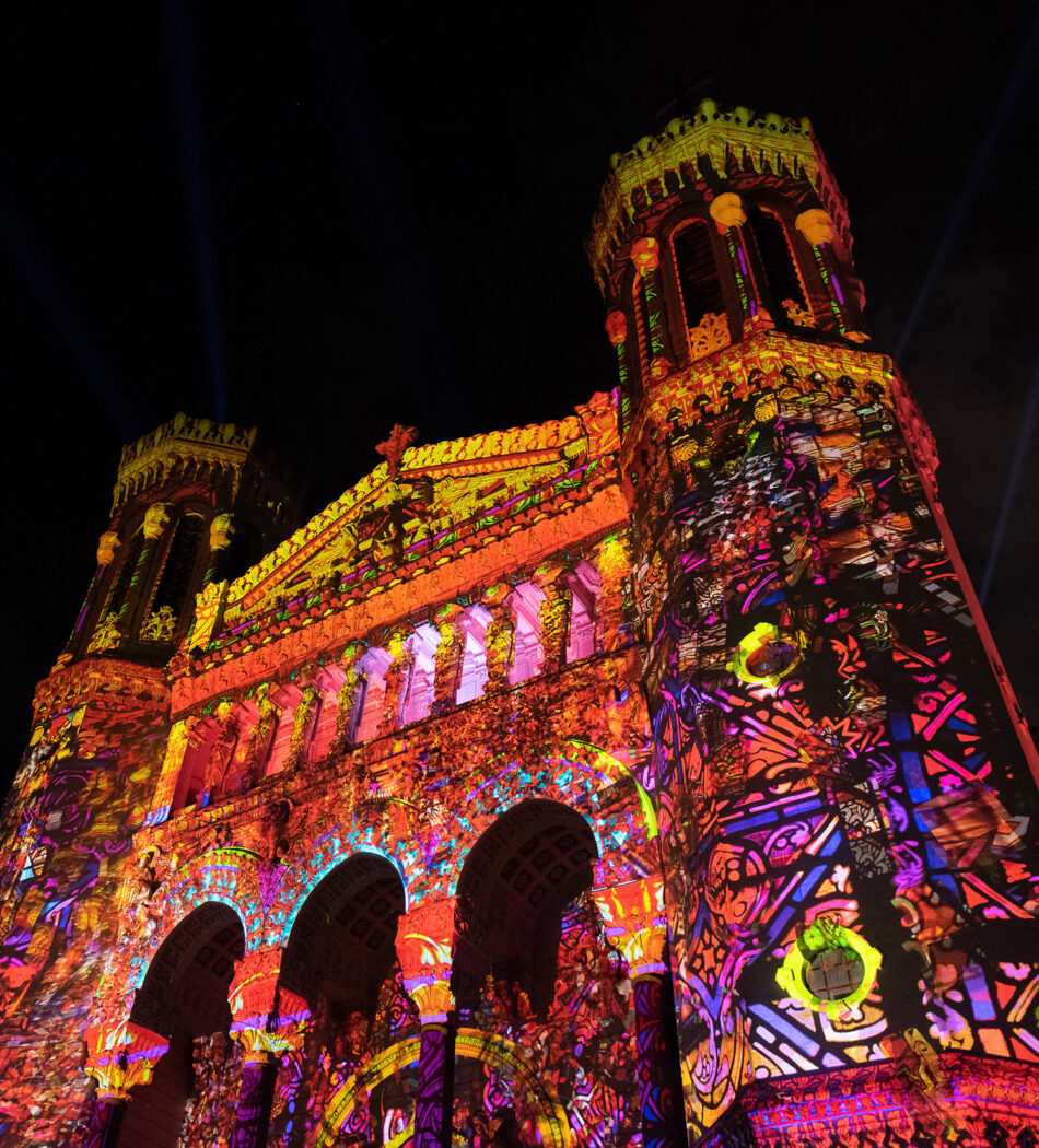 Basilique de fourvière Lyon - mapping - scenographie - Videlio