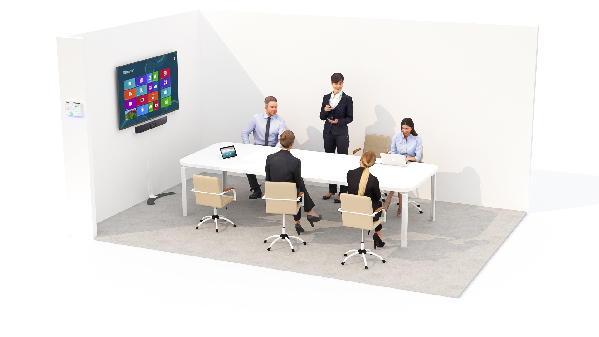 Zoom Room Videlio - collaboration - salle de réunion - visioconférence