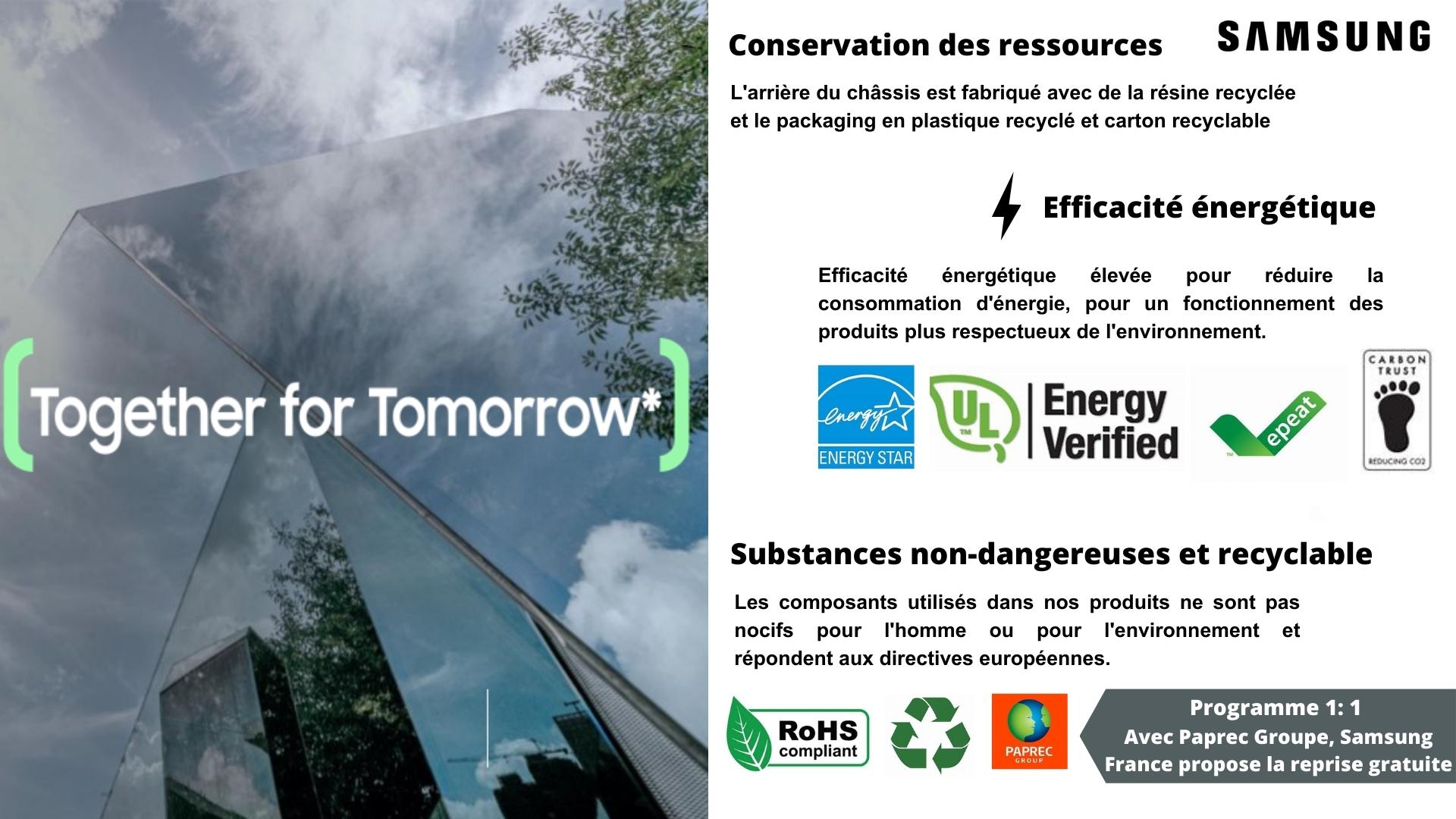 Les engagements environnementaux Samsung Les engagements environnementaux Samsung