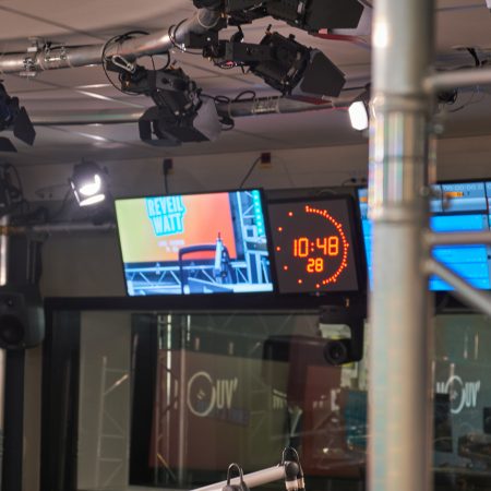Illustration du dispositif audiovisuel déployé par Videlio pour transformer le Studio Mouv’ de France Radio - 12