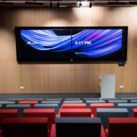 Illustration de l'audiovisuel d'un auditorieum conçu par Videlio pour Murex - 3