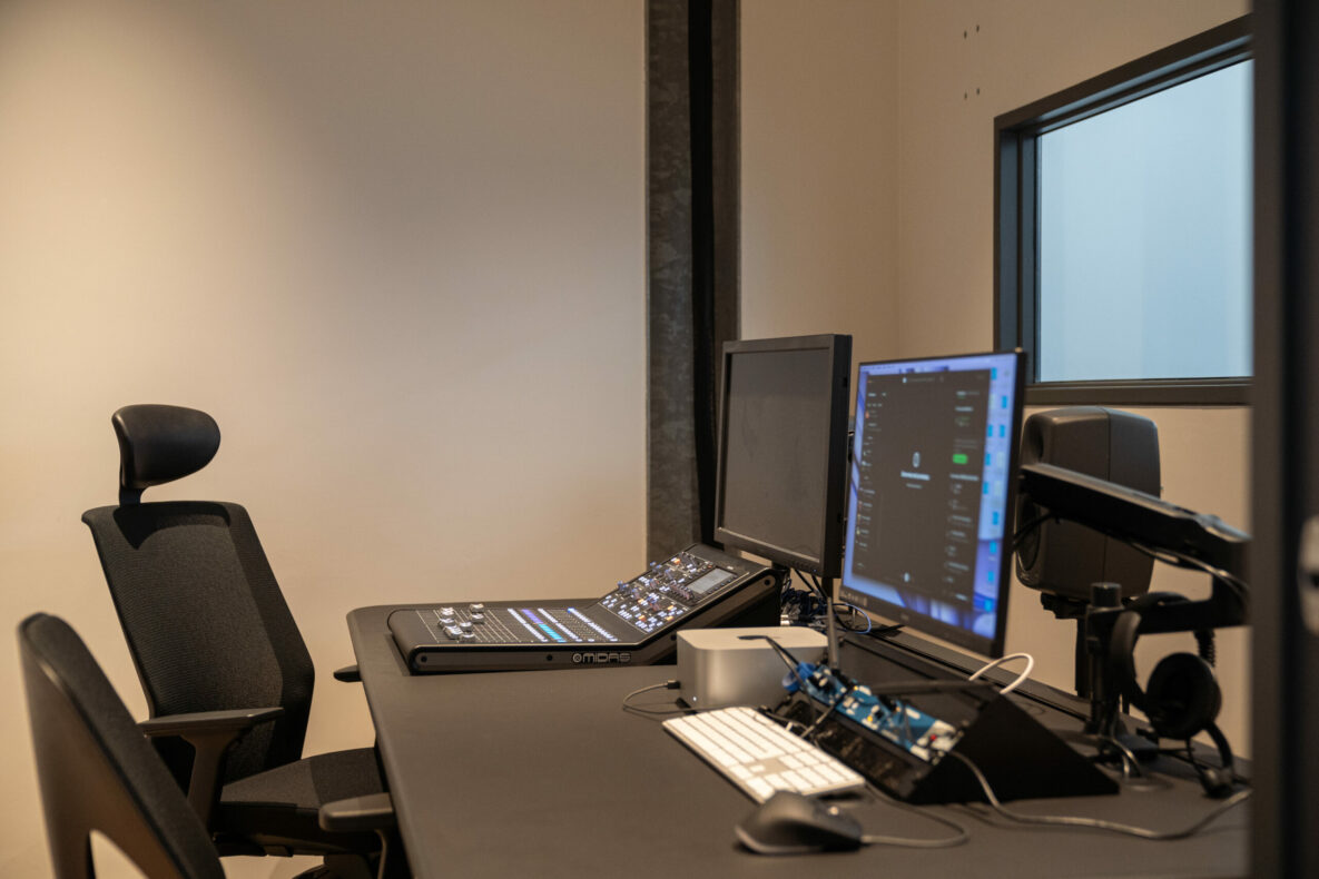 Illustration du studio audiovisuel flexible et modulable conçu par Videlio pour pour Warner Music France - 5