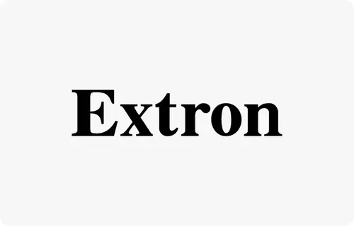 Logo de Extron Partenaire Technologique de Videlio