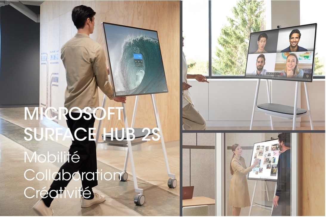 ILLUSTRATION MICROSOFT SURFACE HUB 2S SALLE DE REUNION