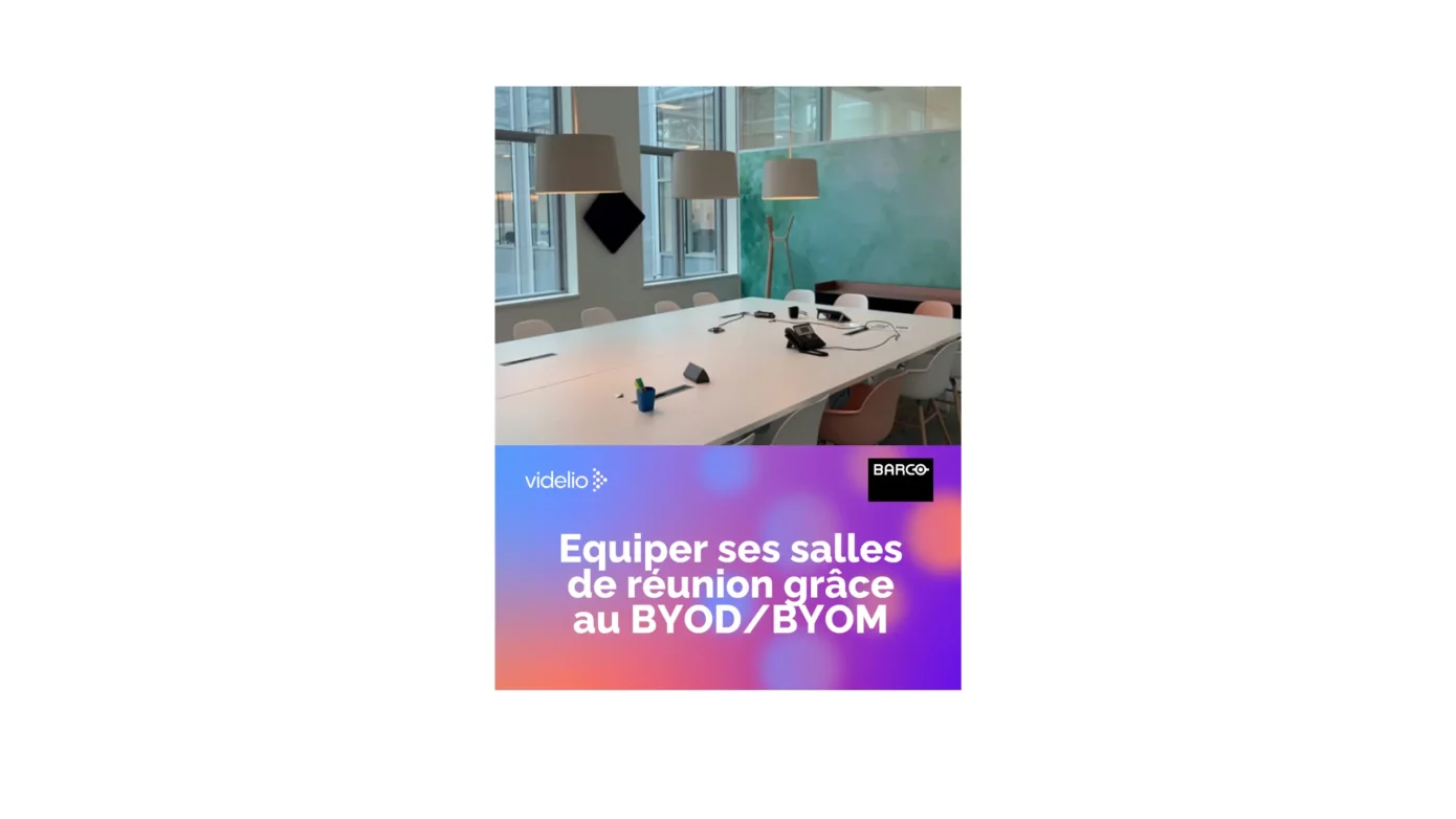 Illustration du guide sur équiper ses salles de réunion grâce au BYOD/BYOM