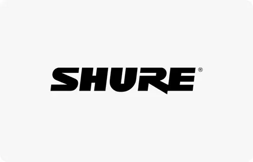 Logo de Shure Partenaire Technologique de Videlio